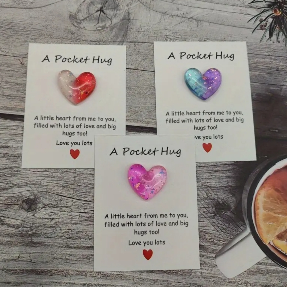 🍉5 for $25* Set of 3 Pocket Hug Hearts